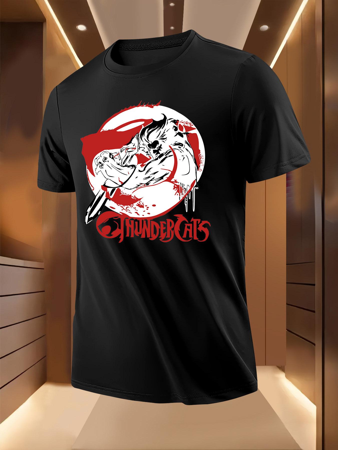 Thunder Cats Graphic Tshirt Graphic Tshirt - Bold Red and... M