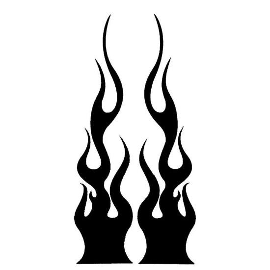 Autocolant universal DIY flacără vinil Decal impermeabil pentru mașina motocicletă rezervor de gaz impermeabil motocicletă flacără autocolant kit decalcomanii