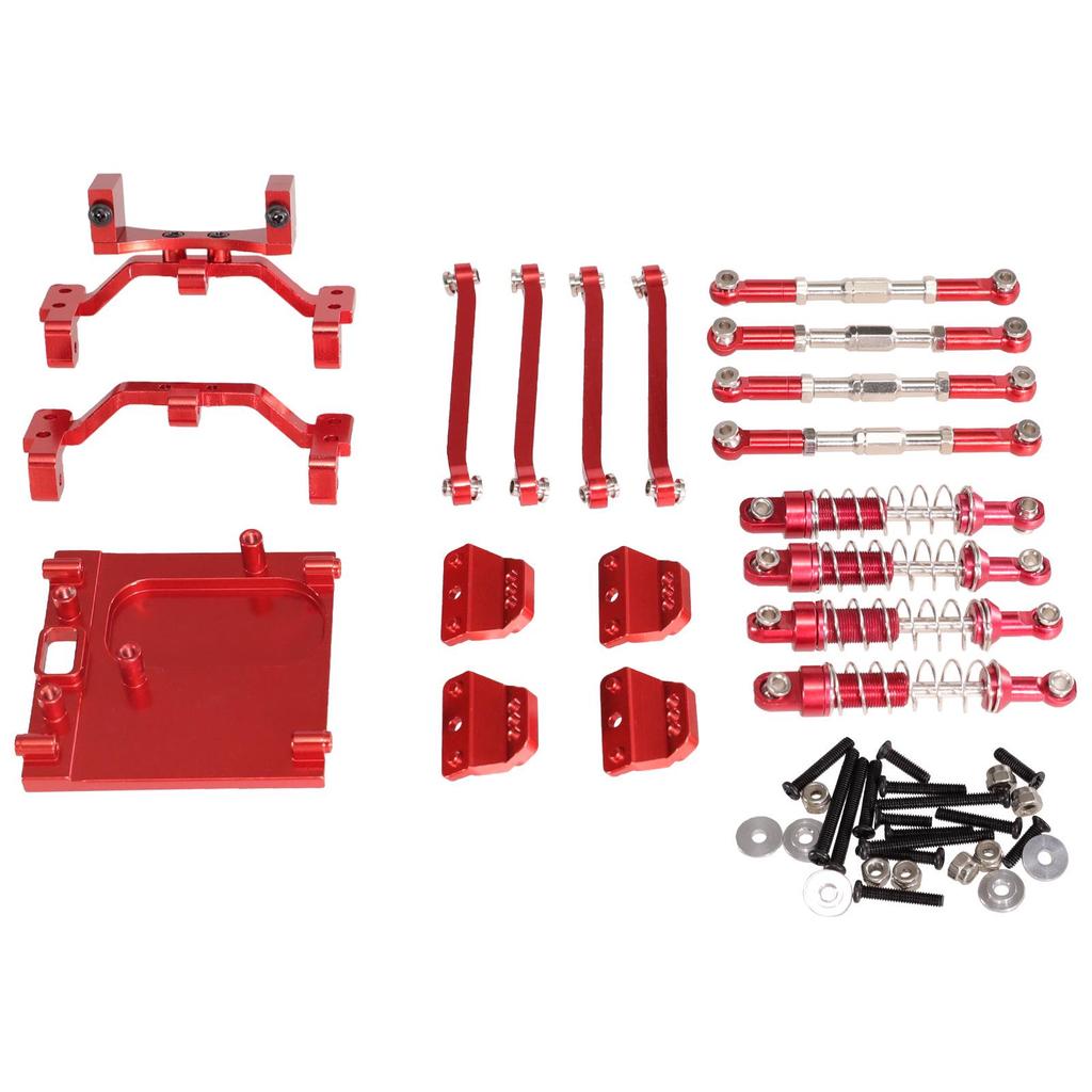 MN99S RC Car Metal Upgrade Kit: Tie Rod & Shock Absorber.