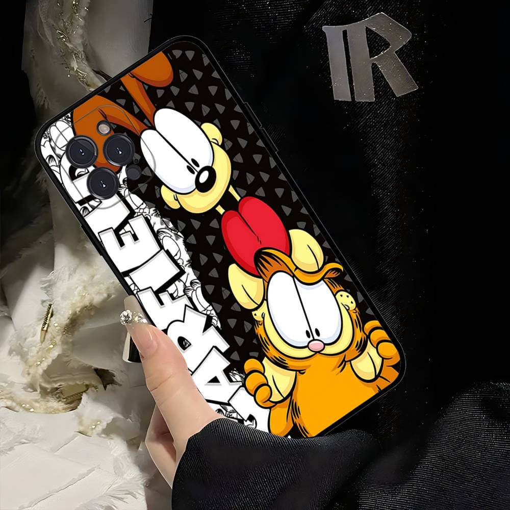 

Anime G-garfields Cat Phone Case For IPhone 16 15 14 13 12 11 17 Pro Max Simplicity Back TPU Soft Case iPhone 17 Pro