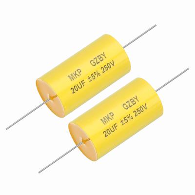 2pcs 20uf Frequency Isolation Capacitor 250V Axial Audio Speaker