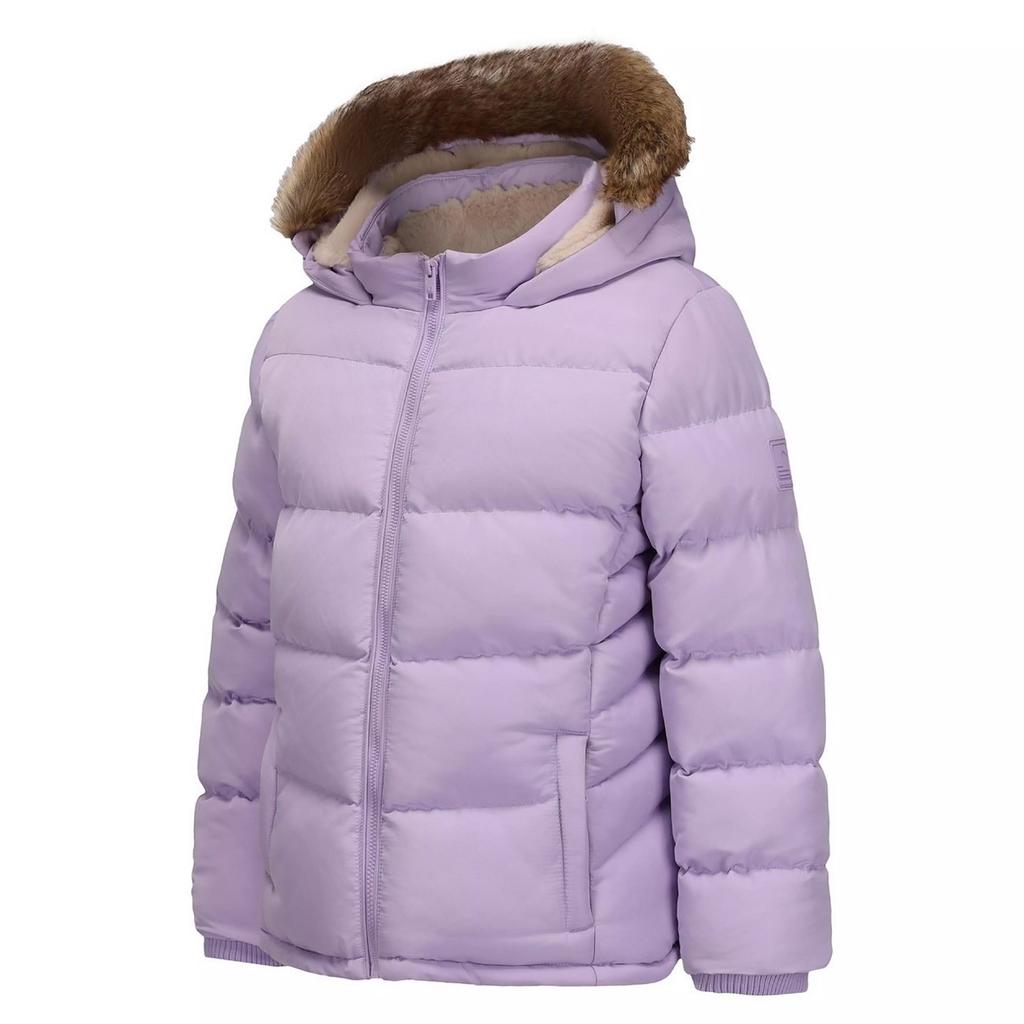 SoulCal Girls Bubble Zip Pocket Puffer Jacket