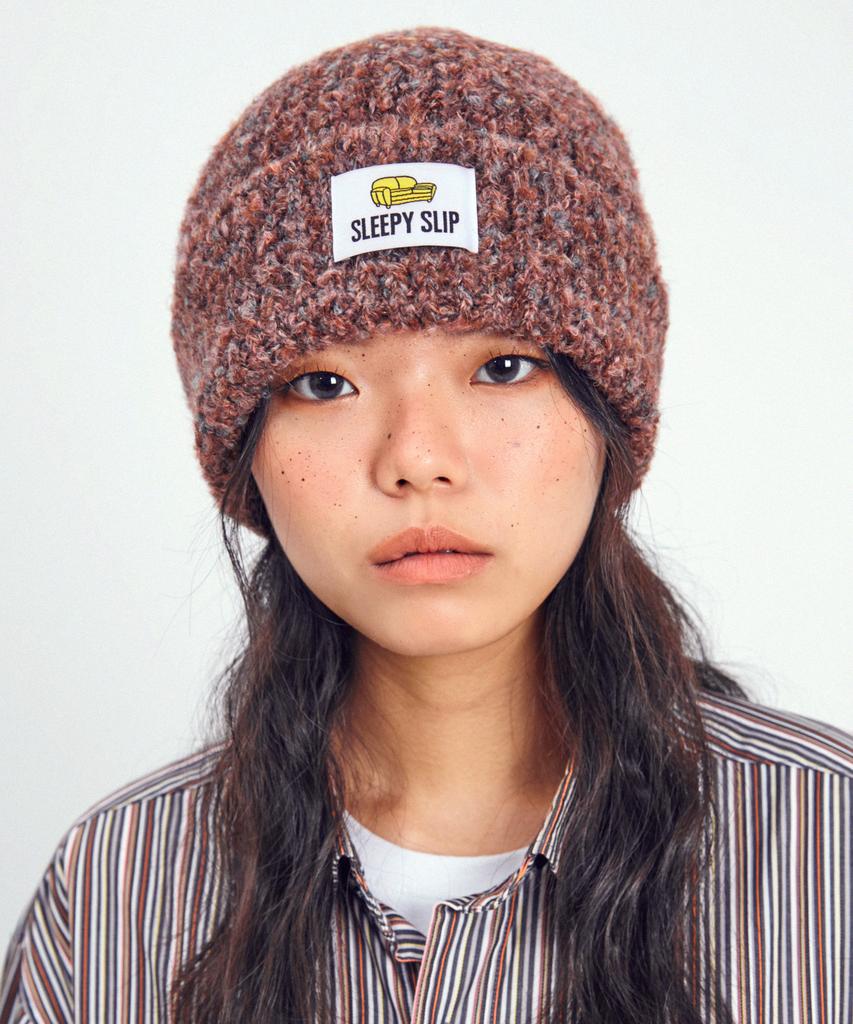 Seullipiseullib Teddy Burgundy Beanie