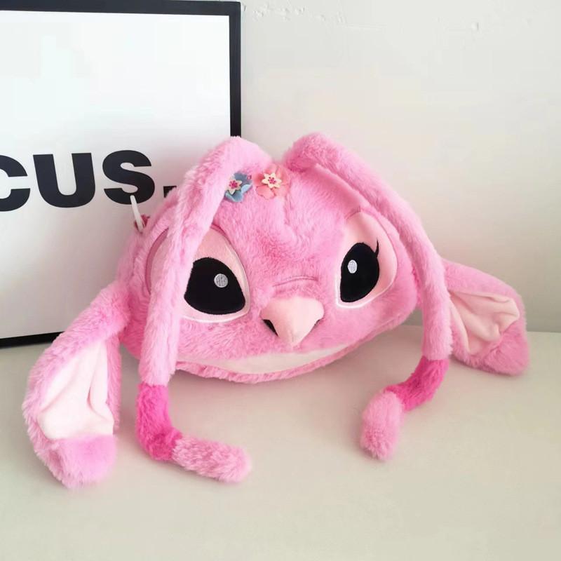 Lilo Stitch Plys Tegneserie Rygsæk Til Piger Med Lynlås Og Lomme Til Afslappet Rejse