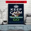 Seattle Seahawks Customize Your Name Diamond Painting Round Diamond Rhinestones Mosaic Diamond Embroidery Wall Paintings Rhinestones Gift Frameless