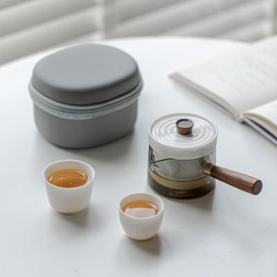 Portable High End White Porcelain Chinese Kung Fu Travel Tea Set Teaware Teapot For Tea Teapot Tea Cup Set Tea Maker Infuser