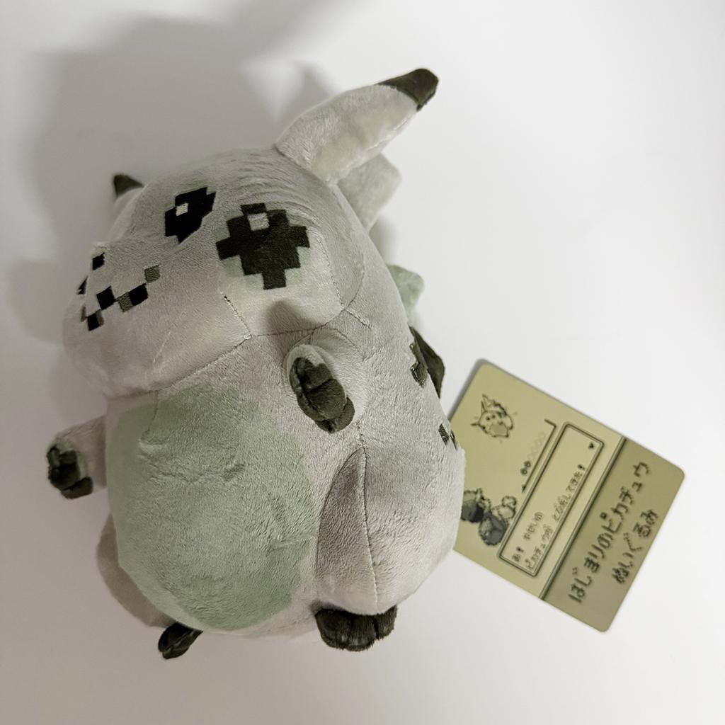 30th Anniversary Initial Pikachu Plush Toys Pixel Style  Center Pikachu Stuffed Doll Commemorative Edition Gifts