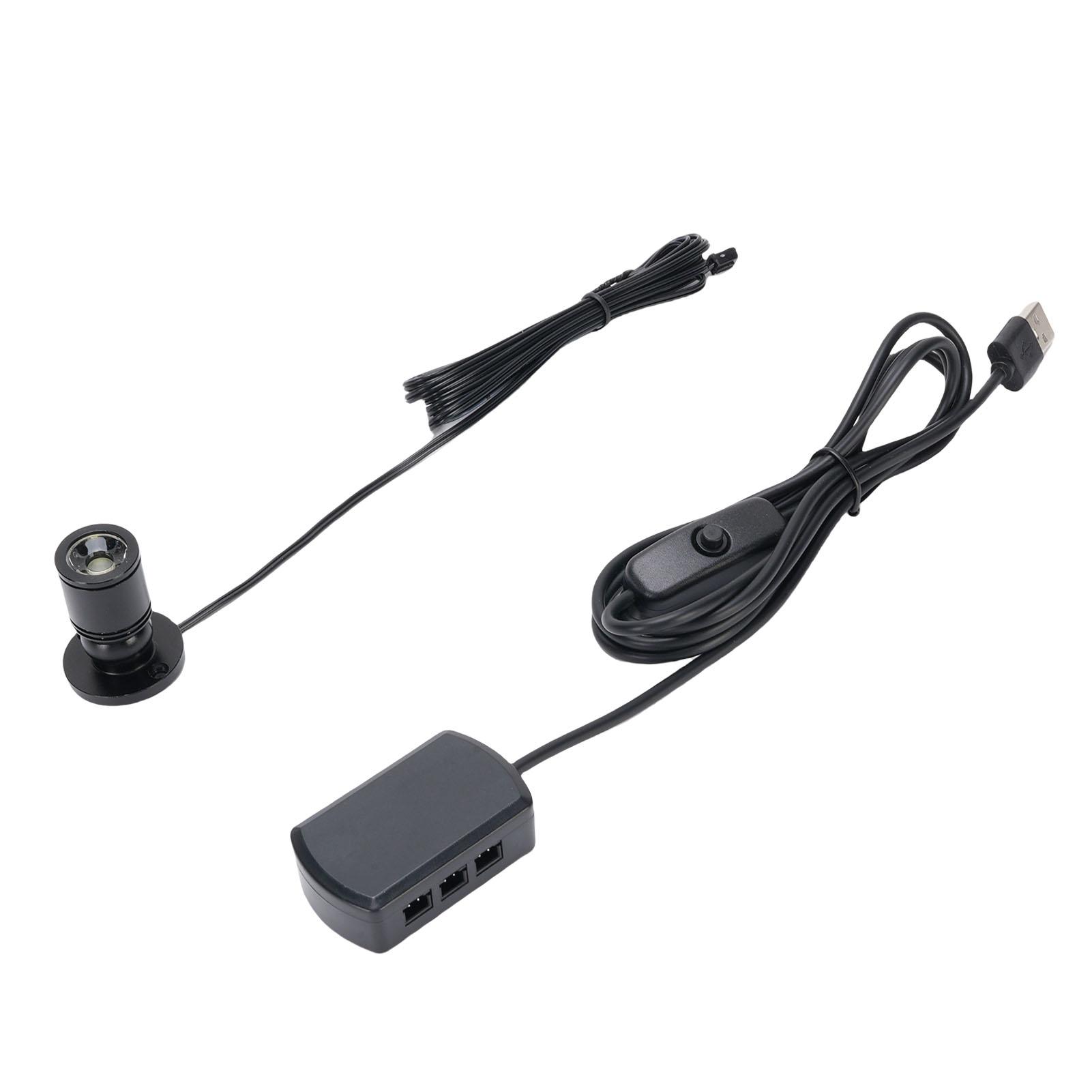 

6 шт. USB Мини-прожектор, вращающийся на 360 градусов, выставочные светильники для ювелирных изделий, витринные светильники из алюминиевого сплава для