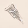 Hip Hop Trendy Imitation Pearl Tassel Chain Brooches For Men Women Waist-Shaping Fixed Pin Accessory Multi-Functional Jewelry