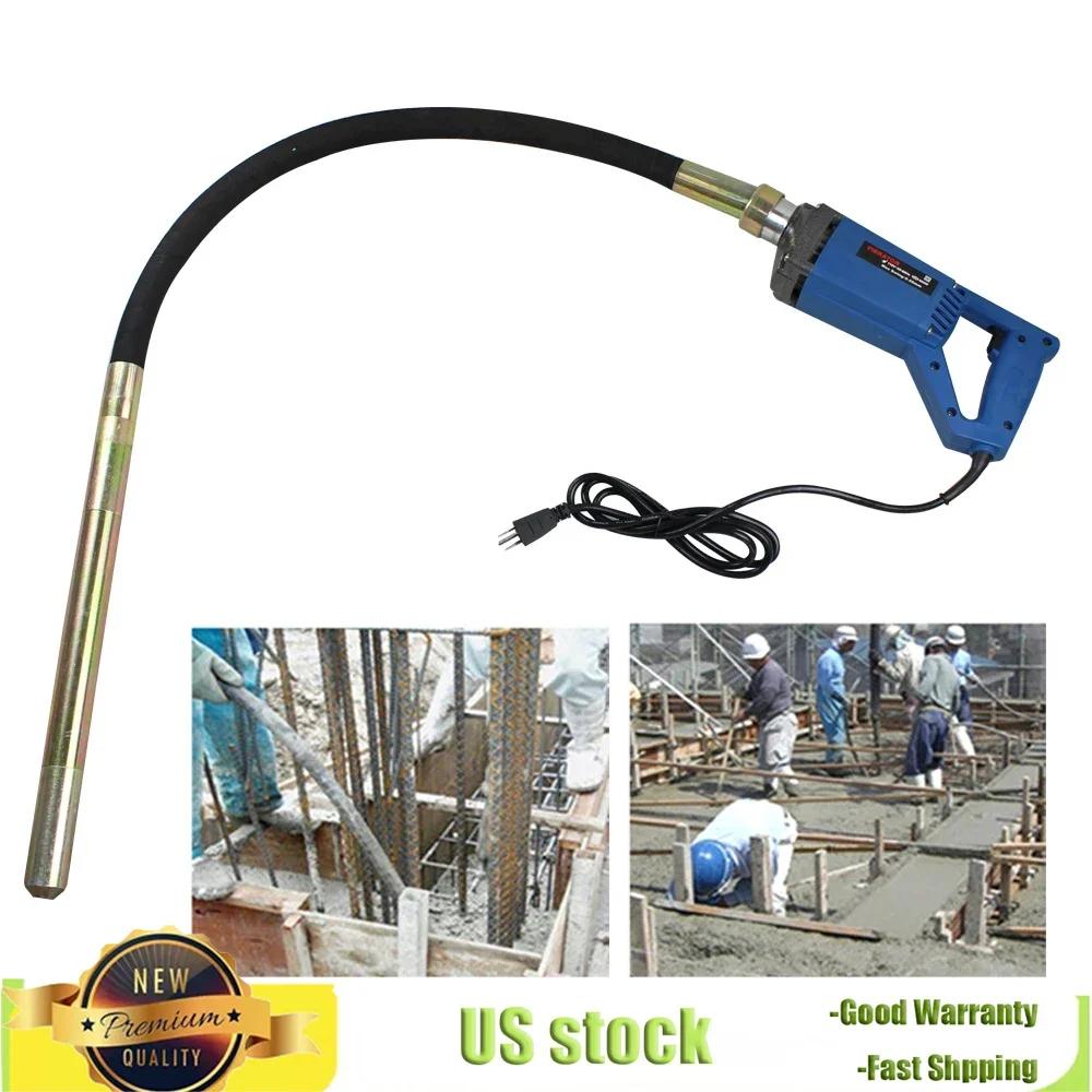 High-Performance Electric Concrete Vibrator, Handheld Long Shaft Vibrating Tool Durable & Easy To Use for Construction Projects