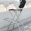 Foldable Stainless Steel Bridge Fishing Chair - Heightened Design for Raft and Bridge Fishing