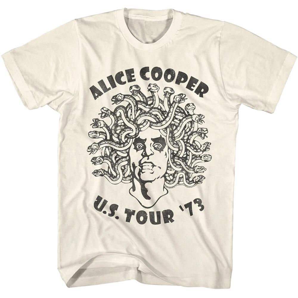 Alice Cooper Madussa Head US Tour 1973 Men s T Shirt Shock Rock Tour Merch XL