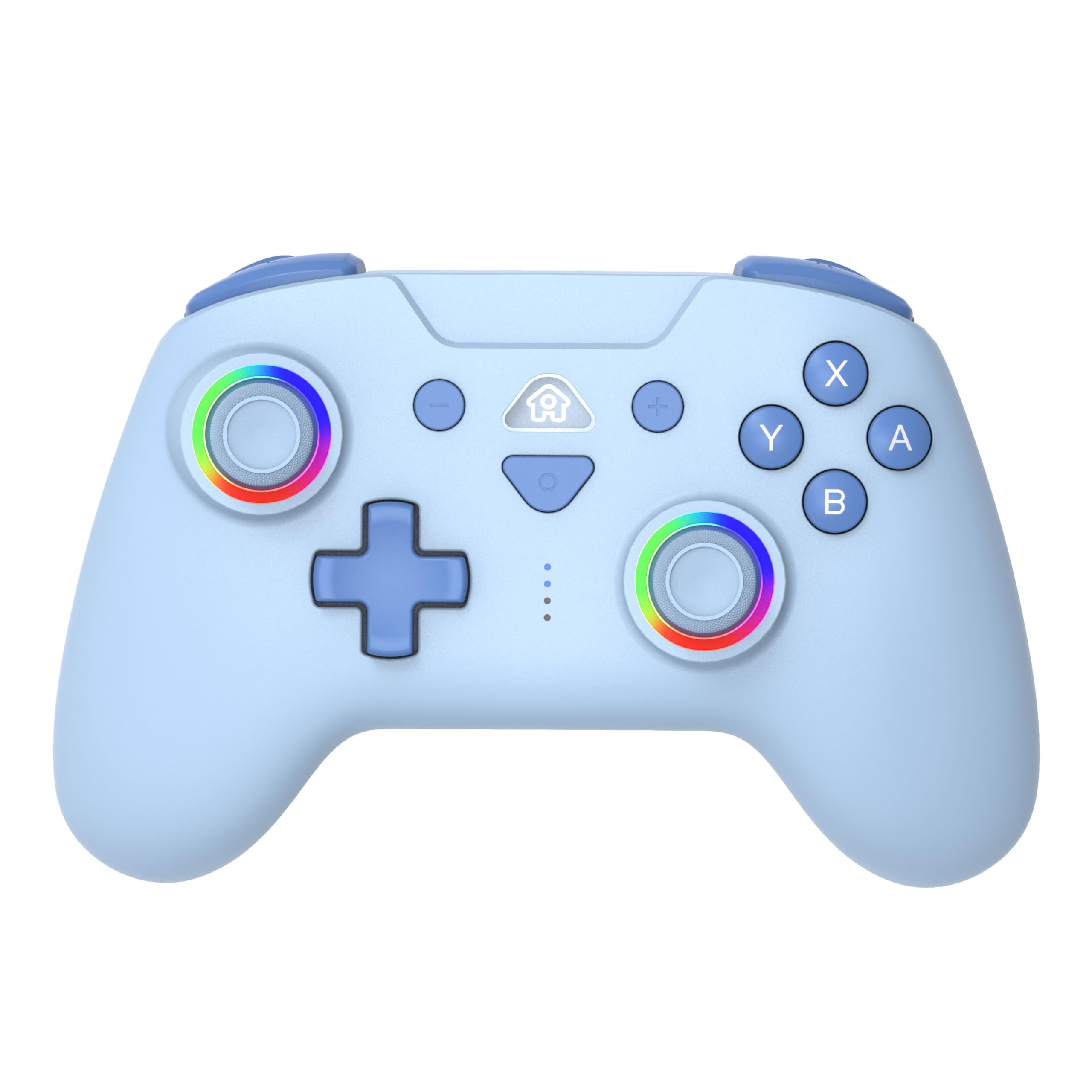 

FONLAM Switch Совместимый со Switch и RGB-подсветкой Макро Беспроводной Совместимый с и Регулируемой Вибрацией и Огнем Спящий Пробуждающий Контроллер, 2, OLED,