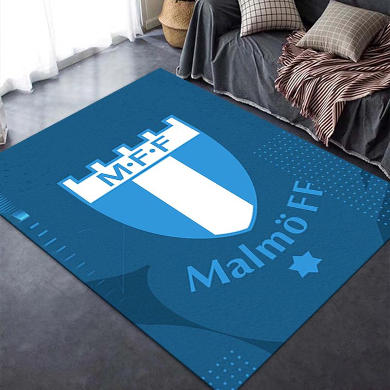 2025 Neuer malmö ff Teppich für Wohnzimmer Schlafzimmer Zuhause Sofadekoration, Kinder spielen Rutschfeste Bodenmatte