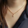 Cute Number 0 1 2 3 4 5 6 7 8 9 CZ Pendant Birthday Lucky Number Charm Necklace Rolo Chain Adjustable KN652