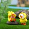 Accessories Handmade Models Toy Little Yellow Duck Action Figures Little Duck Doll Pvc Ornaments