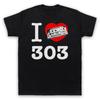 I Love 303 Acid House Dance Techno Rave Music Scene Mens And Womens T-Shirt