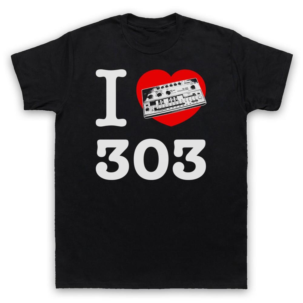 

I Love 303 Acid House Dance Techno Rave Music Scene Mens And Womens T-Shirt 4XL