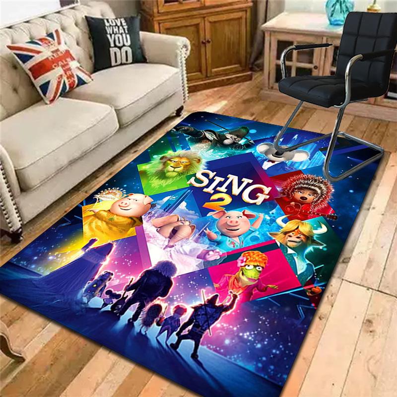 Sing Rug Floor Mat for Living Room or Bedroom Soft and Comfortable Carpet a Gift for Birthday and Holiday.SFF0917135