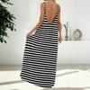 Women's Casual Fashionable Striped Checkered Printed Dress