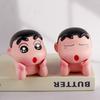 Crayon Shin-Chan Anime Figur Cartoon Kawaii Handyhalter Desktop Ornamente Modell PVC Sammlerstatue Geburtstagsspielzeug Geschenke