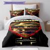 Rammstein Band Pattern Bedding,Quilt Set Quilt Cover Pillowcase Home Birthday Gift (1 * Duvet Cover + 2 * Pillowcase, Without Core)