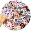 50 Thriller Book-Themed Waterproof Graffiti Stickers for Scrapbooks and Phone Cases