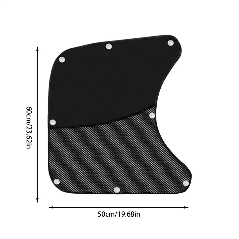 Semi Truck Sun Shade 2X Semi UV Shield Car Window Sunshade Cover Adjusted Foldable Insulated Anti UV Removable Rear Cover