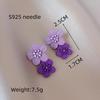 Trendy Flower Earrings Flowers Sstuds Earrings For Women Wedding Party Jewelry Boho Metal Earrings Female
