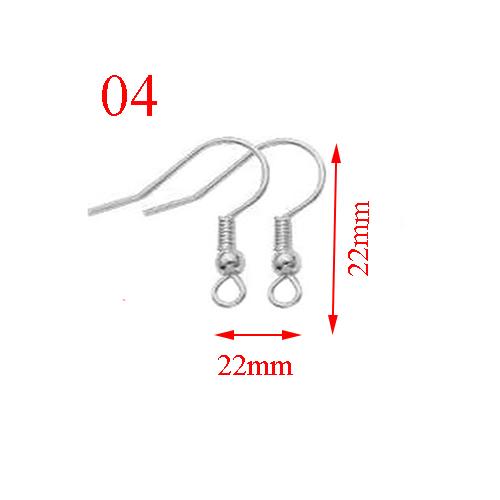 100pcs/lot(50pairs) Stainless Steel DIY Earring Findings Clasps Hooks Jewelry Making Accessories Earwire