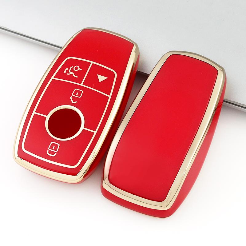 4 Buttons TPU Auto Shell Fob For Mercedes Benz W177 W205 W213 W222 X167 A C E S G Class GLC CLE CLA GLB GLS AMG Car Remote Key Case Cover