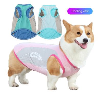 Letní chladící košilka pro mazlíčky Cool oblečení Bumerang Teddy Bojový Corgi Oblečení pro psa Reflexní oblečení