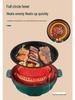 110V Mini Non-Stick Electric Baking Pan & Frying Pot: Multifunctional Home Oven & BBQ Stove