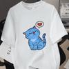 Kpop Korean Wave Witch Hunt Tiger Printed T-shirt Top Round Neck Short Sleeve 5980