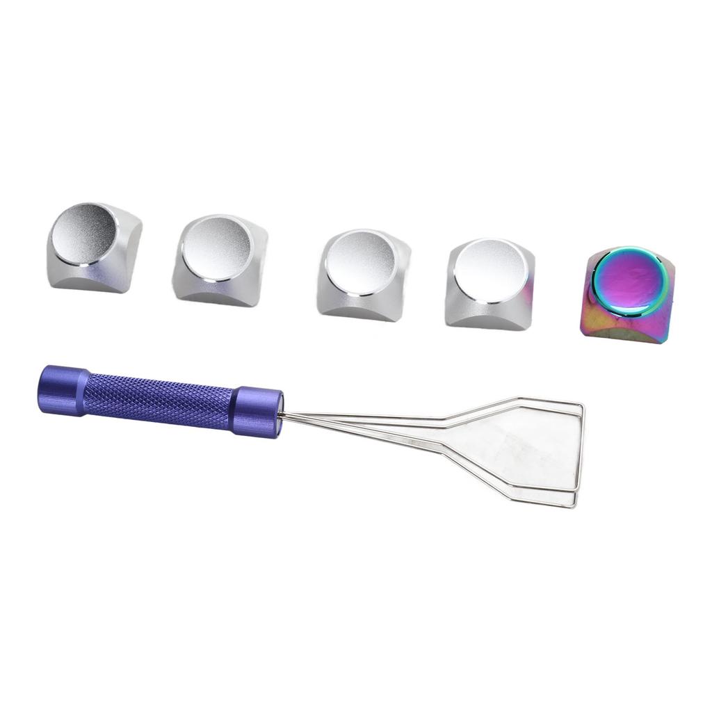 5Pcs Metal Keycaps Special Touch Color Plating Beautiful Textures Decorative XDA Keycaps for