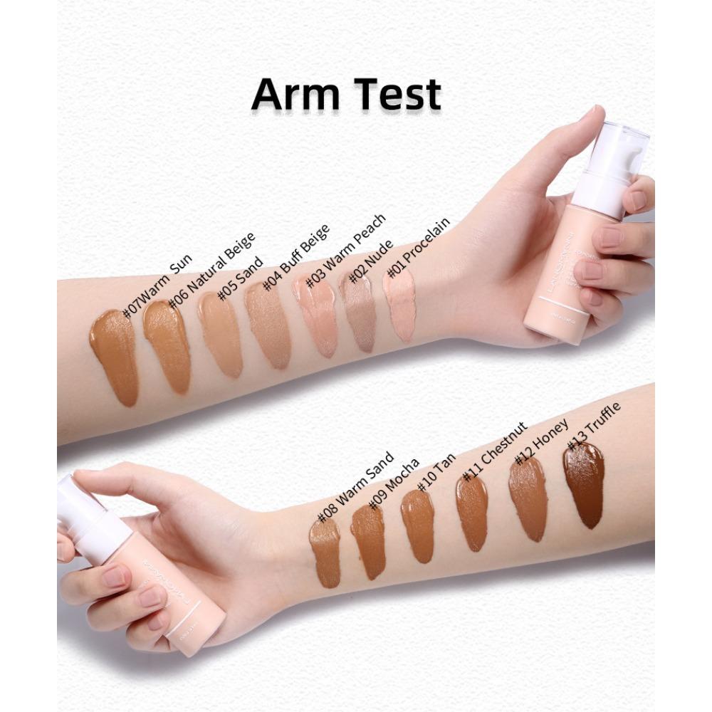 Langmanni New Product On The Shelves of Foundation Liquid Matte Oil -controlled Concealer Foundation Foundation
