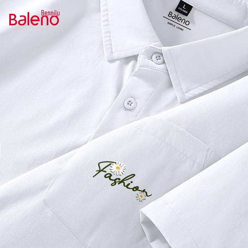 Baleno Men s Summer Print Short Sleeve Cardigan Shirt 2XL