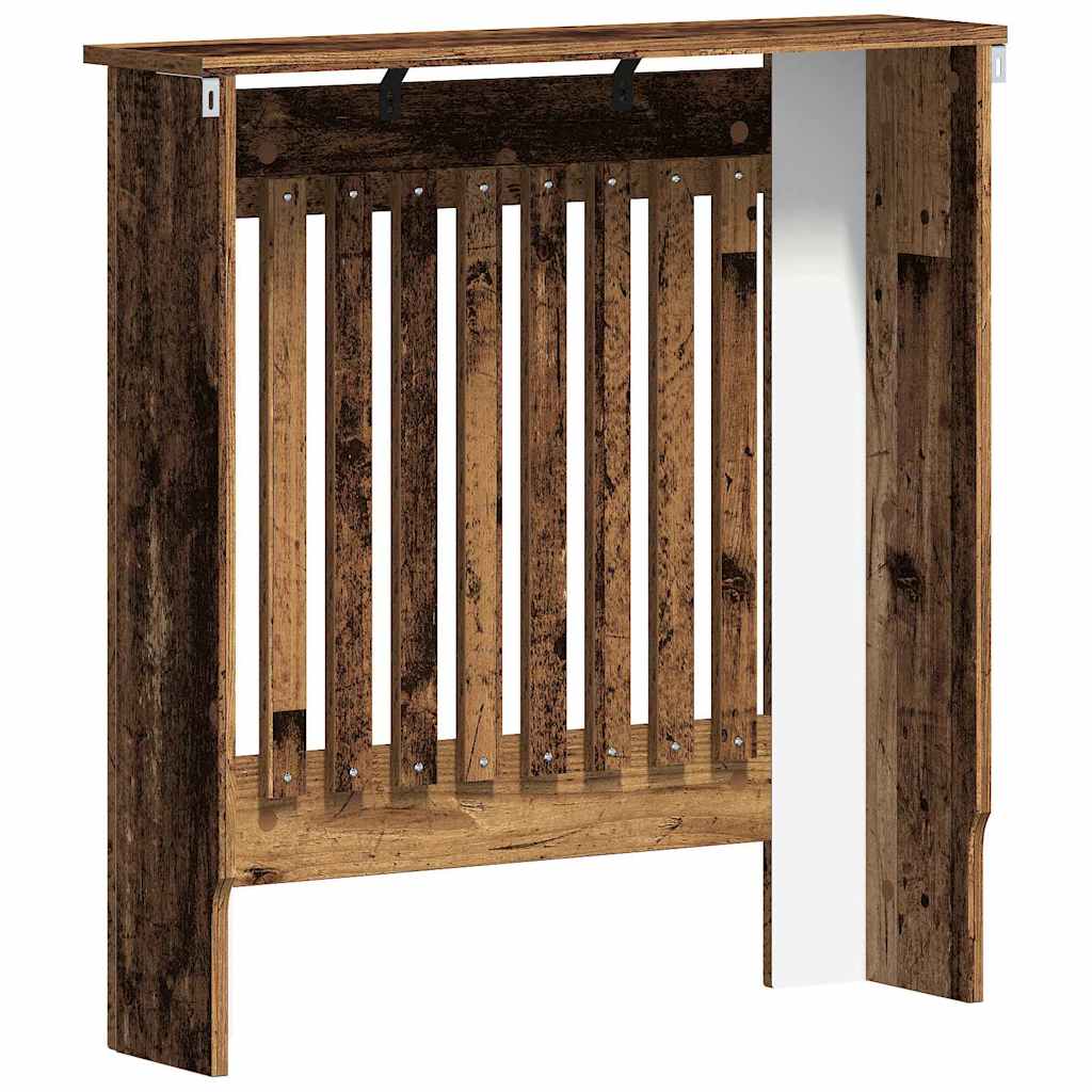 Radiator Cover Vintage Wood Look 78 x 19 x 81.5 cm Engineered Wood