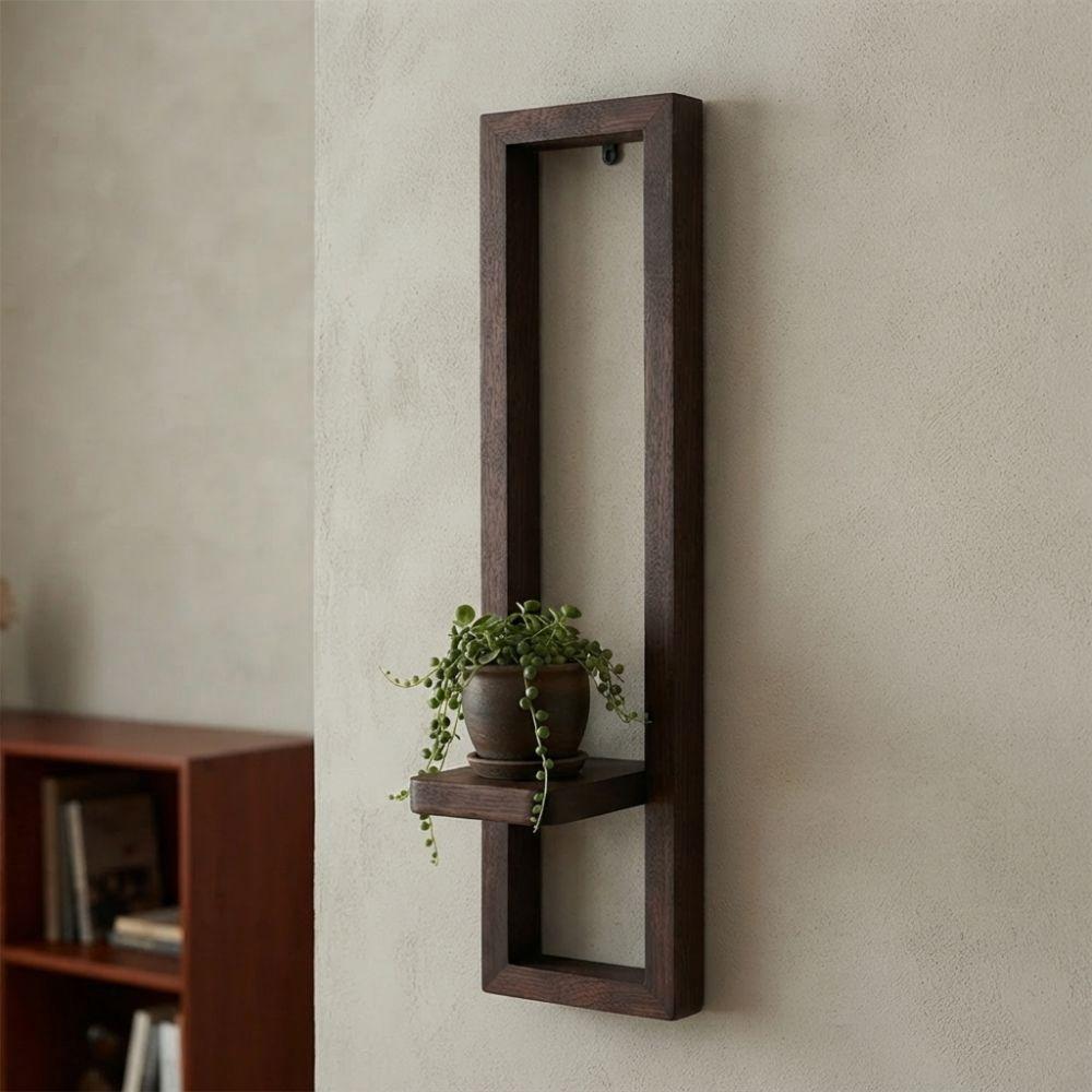 Single Tier Wall Mounted Candle Holder Wall Hanging Display Rack Living Room