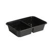 HUIHUADU Disposable 2-Compartment Meal Prep Containers