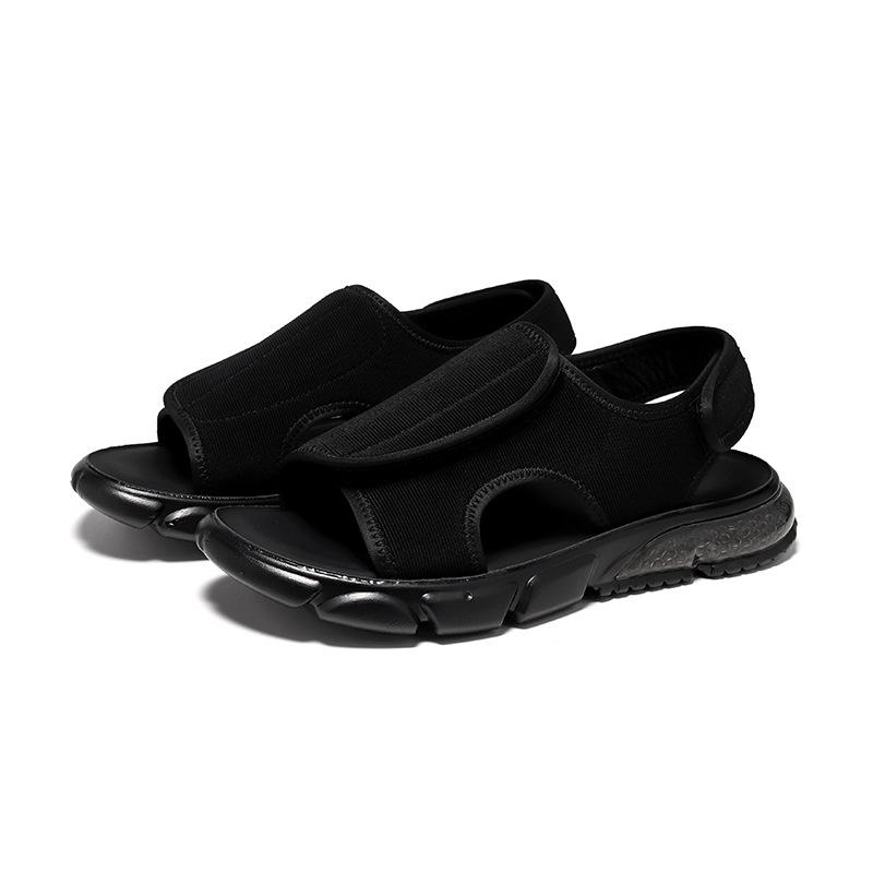 

Сандалии знаменитостей из Интернета, мужская летняя одежда, персонализированные римские пляжные туфли 2025 года, новые сандалии для вождения из ткани 902-W 44 чёрный