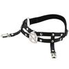 2pcs Adjustable Star-shaped Leg Garter With Anti-slip Clips, Elastic Gothic Thigh Ring Garter For Women And Girls