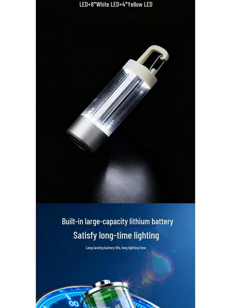 Multi-Function USB Rechargeable Camping Lantern and Tent Light with Long Battery Life