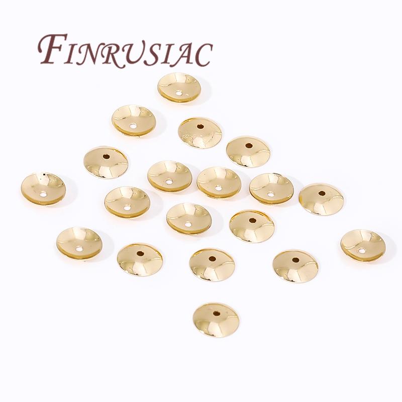 18K/14K Gold Plated Beads Cap For Jewelry Flower Bead Caps Jewelry Making Supplies Spacer Beads DIY Bracelets Accessories