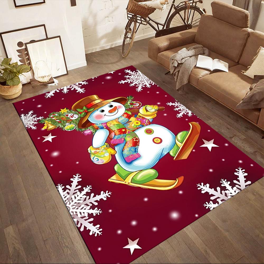 Christmas 266 Carpet Perfect for Entryway Study Room Dormitory Bedrooms Anti-slip Rug Office Home Decor Gift for Festivals