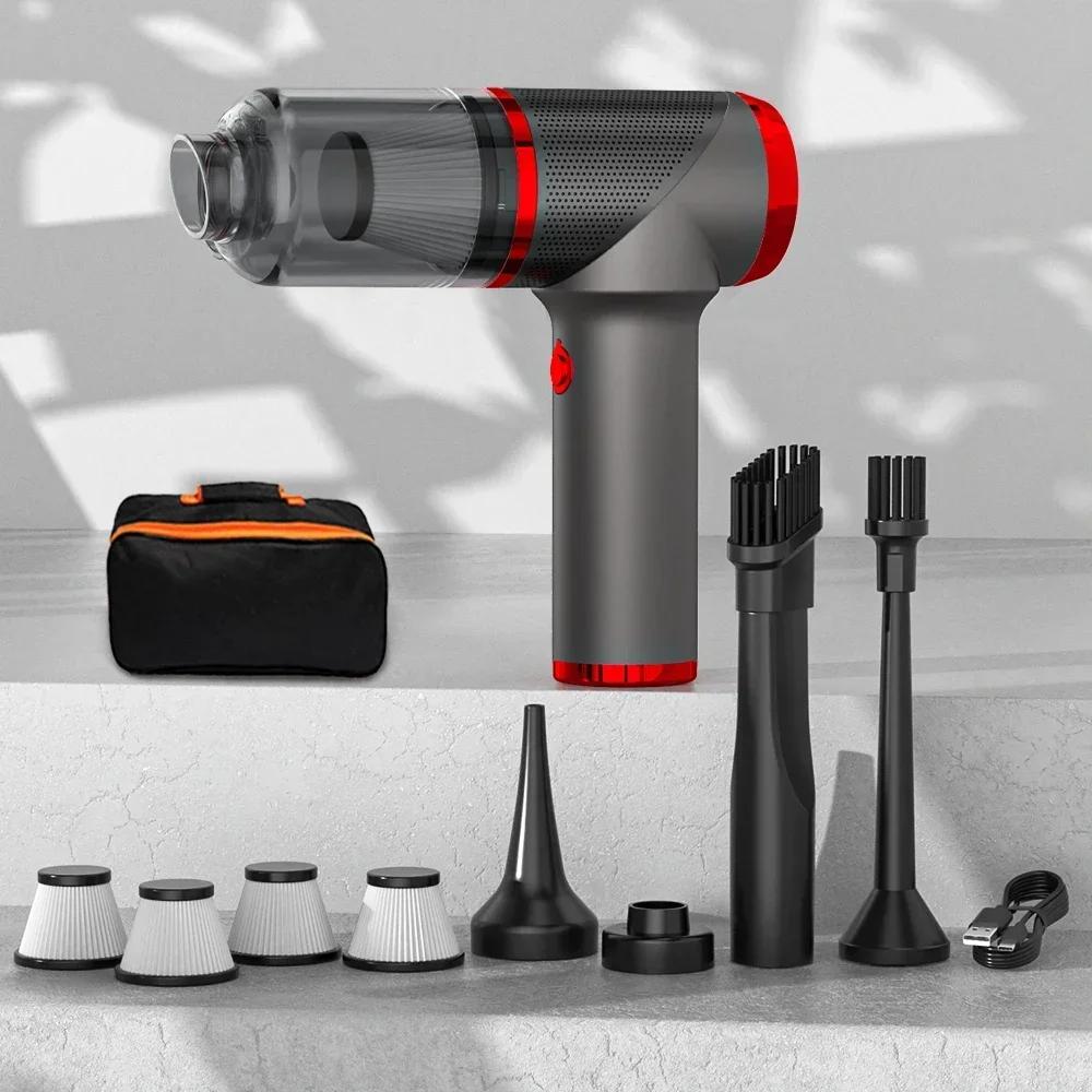 SZUK Mini Car Vacuum Cleaner Strong Suction Cleaning Machine Wireless Handheld Portable Cleaner and Keyboard for Car Home