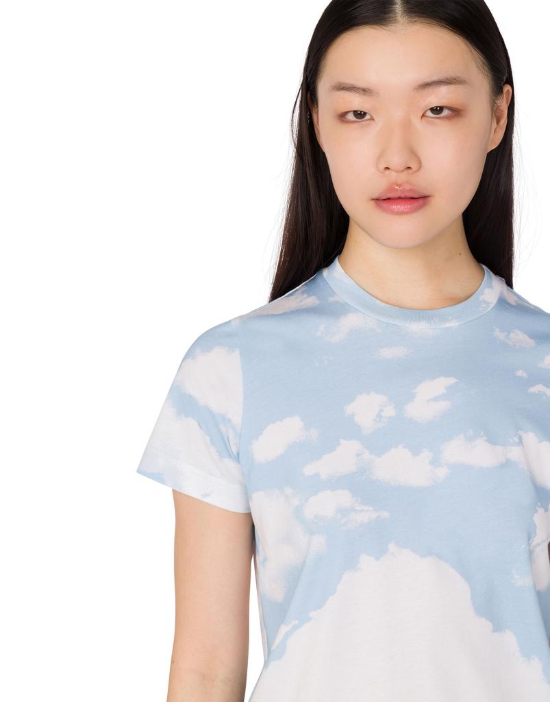 MOSCHINO Archive Cloud Cotton Jersey T-Shirt_Women