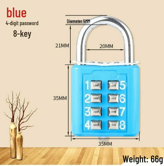 Outdoor Waterproof Anti-theft Combination Lock for Gym, Dorm, Locker, Cabinet, and Suitcase.