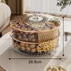 ZISIZ Transparent Rotating Double-Layer Snack Tray