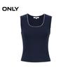 ONLY Women's 2026 Spring Contrast Embroidery U-Neck Sleeveless T-Shirt